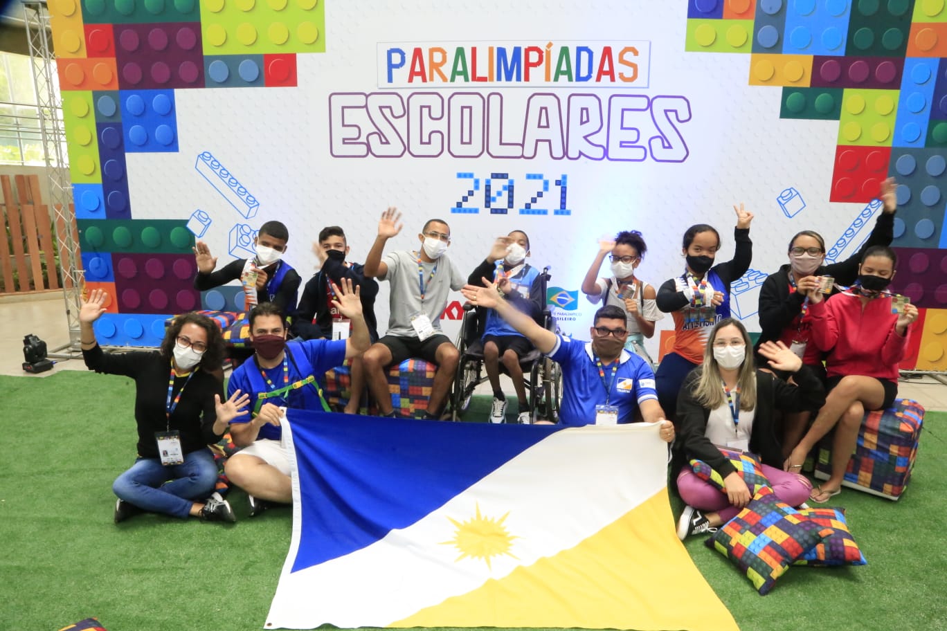 Estudantes e professores comemoraram os resultados das Paralimpíadas Escolares 2021/Foto: Marcio Vieira