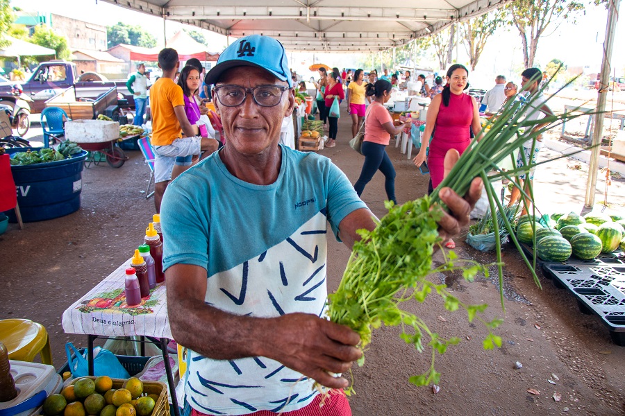 O produtor rural João Oliveira, de 62 anos, feirante de Araguatins. - Foto: Carlessandro Souza