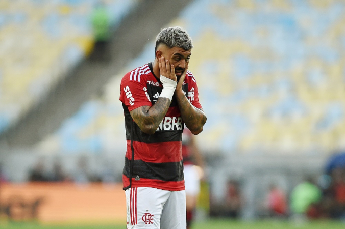 Gabigol foi vaiado pela torcida do Flamengo durante a final da Copa do Brasil - Foto: ALEXANDRE DURÃO/ZIMEL PRESS/ESTADÃO CONTEÚDO