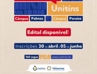 Unitins publica edital do Vestibular 2024/2 com 160 vagas para os Câmpus Palmas e Paraíso
