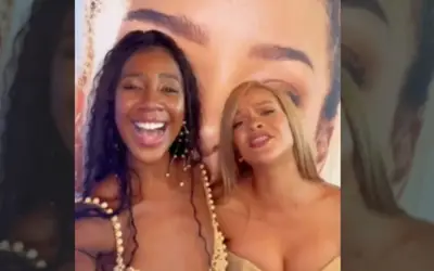 Rihanna manda recado para fãs brasileiros em vídeo com Camilla de Lucas: 