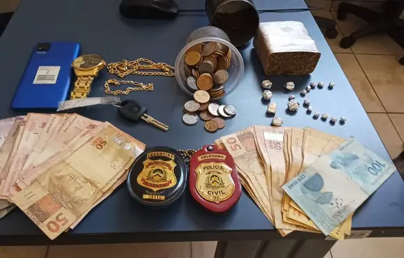 Em Ponta alta do Tocantins, Polícia Civil prende homem suspeito por tráfico de drogas